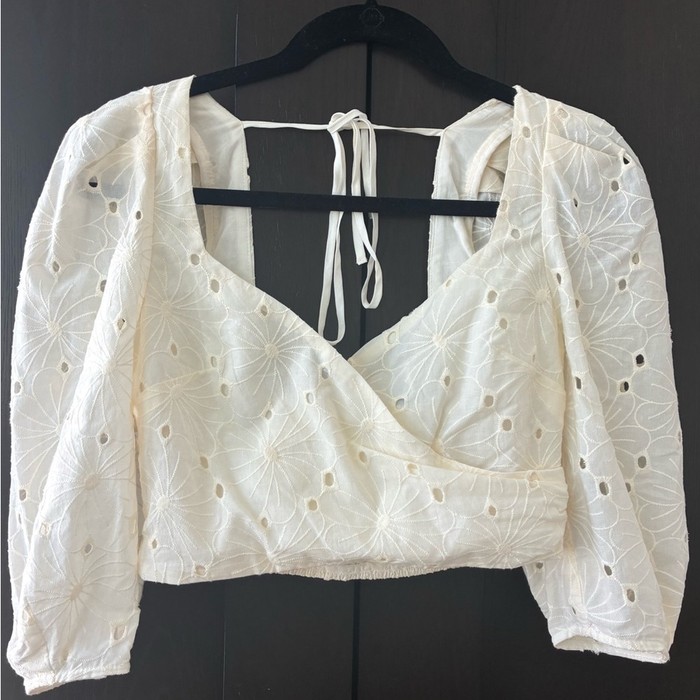 Lovers + Friends Cream Floral Blouse